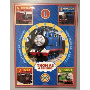 Thomas & Friends Framed Art Poster 18" x 24" James Gordon Toby Percy Tank Engine